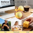 thumbnail image 2 of LHYXU Cheese Squishy Cube Block, Squishy Fidget Toys for Adults & Teens, Easter Basket Stuffers, Stocking Stuffers, Sensory Stress Ball Squeeze Toys for Stress Relief(Yellow/4In), 2 of 7