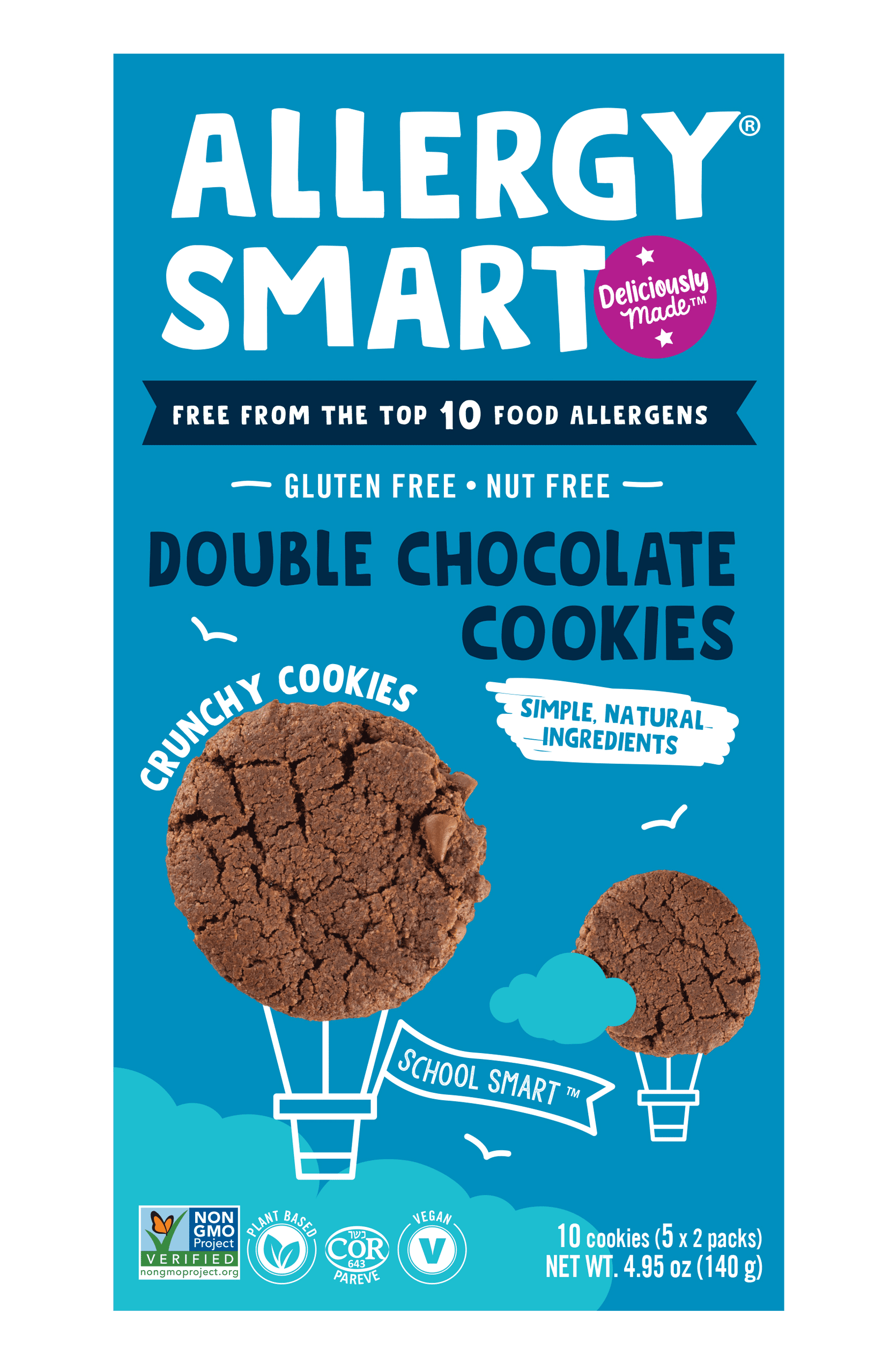 Allergy Smart Double chocolat Biscuit 140g