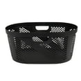 thumbnail image 6 of Mind Reader 40L Laundry Basket, Clothes Hamper, Lid, Ventilated, Plastic, 23"L x 14.5"W x 10.5"H, Set of 2, Black, 6 of 9
