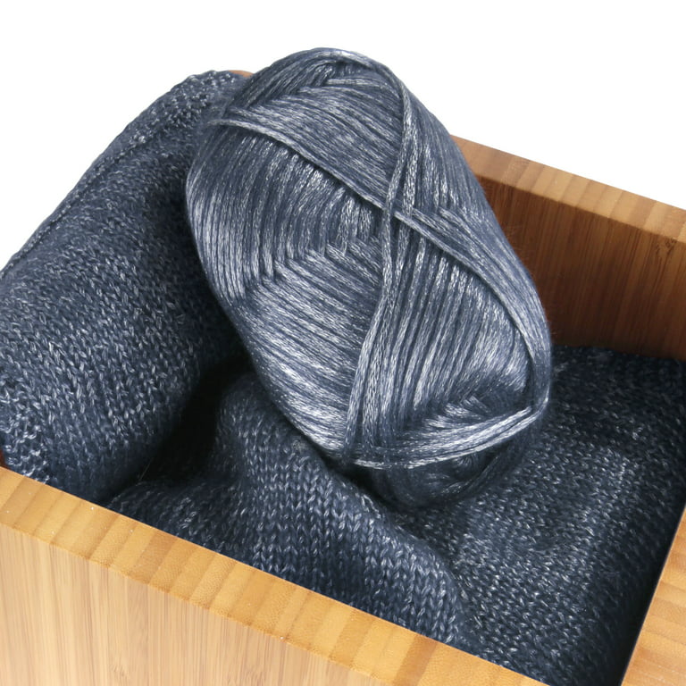 Air Breeze Yarn - Fine Light DK Weight Yarn for Socks, Sweaters, Baby Items  - 50g/Skein - Cobalt Blue - 4 skeins 