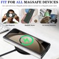 thumbnail image 5 of Allytechgroup Wallet Case for Samsung Galaxy Z Fold 5 with Detachable Cards Holder, Compatible with Mag-safe PU Leather Stand Shell Shockproof Protective Magentic Back Cover for Women Men, Green, 5 of 11