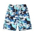 thumbnail image 3 of Fdqin Boys Shorts 4 Pcs Camouflage Athletic Basketball Short Elastic Waist Workout Casual Beach Jogger Short Activewear Camouflage 9-10 Years, 3 of 7