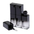 thumbnail image 1 of 3 piezas de plástico 5ml vacío de brillo de bios tubo pestañas contenedor de aceite, Negro Zulema Tubo cosmético para botella de brillo labial, 1 of 8