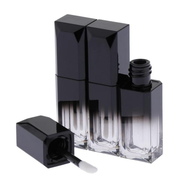 3 piezas de plástico 5ml vacío de brillo de bios tubo pestañas contenedor de aceite, Negro Zulema Tubo cosmético para botella de brillo labial