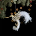thumbnail image 2 of chaungfeng Feather Bird Pendant, Christmas Plume Ornament, Simulation Bird Figurine Decor, for Tree, Festival Display, Home Decor, Christmas Gift, 2 of 6