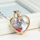 thumbnail image 2 of Heart Shape Floating Locket Dried Flower Plant Chain Necklace Hugo Collar del Locket, 2 of 4