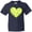 Navy, variant on Inktastic Tennis Ball in Heart Youth T-Shirt