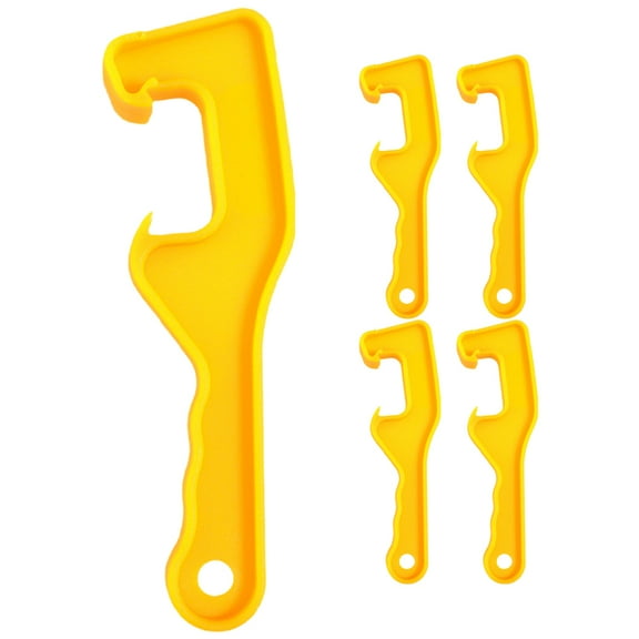 Viveous 5pcs Paint Can Opener Multi-Function Bucket Lid Lifter for Opening Paint Buckets Oil Buckets and Plastic Containers Durable and Easy to Use Ideal for Home and Industrial Use