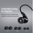 thumbnail image 3 of Audífonos In-ear Monitor Gamer Música Negro BLOOSOM, 3 of 4