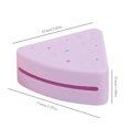thumbnail image 3 of Soporte De Esponja De Maquillaje Estuche de esponja de maquillaje de silicona Triángulo portátil para herramientas cosméticas (púrpura), 3 of 8
