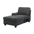 thumbnail image 4 of Pemberly Row Gray Fabric 7Pc Modular L-Shape Sectional Sofa Chaise & Ottoman, 4 of 9