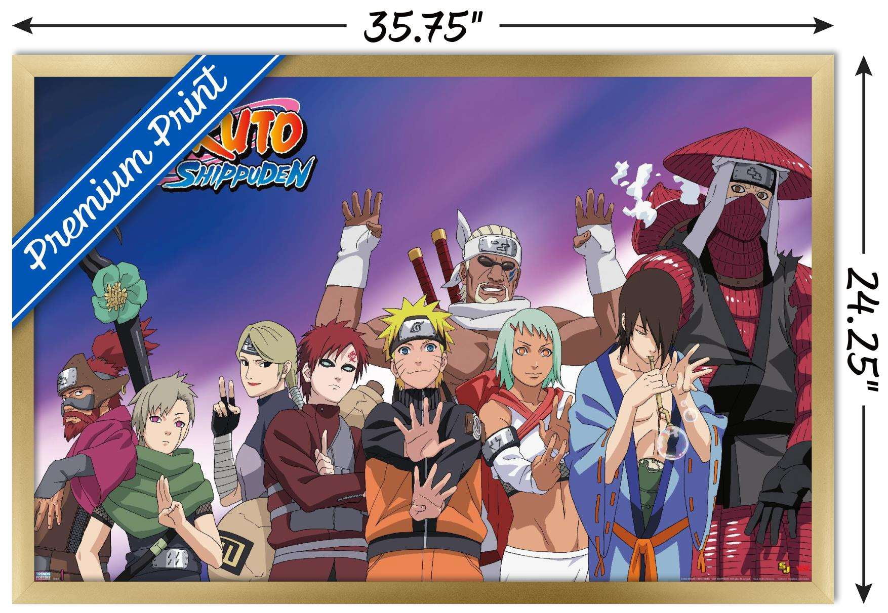 Naruto - Together Wall Poster, 22.375" x 34", Framed