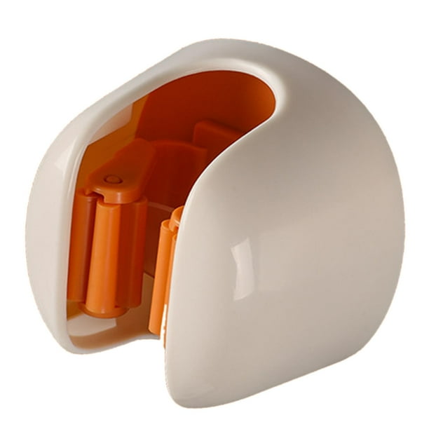 Soporte para escoba y , autoadhesivo para montaje en pared, colgador de resistente para baño, almacenamiento de cocina, clip para Naranja perfecl Soporte para trapeador de escoba