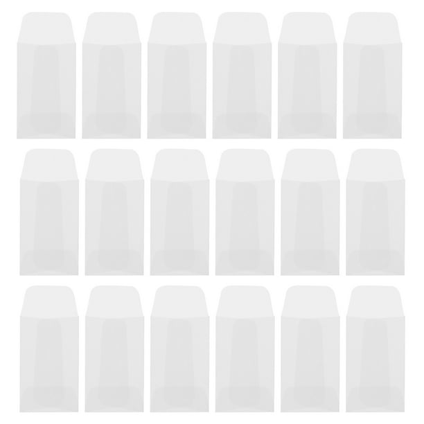50 sobres de embalaje para piezas pequeñas, monedas, etiquetas colgantes, bolsas de papel.