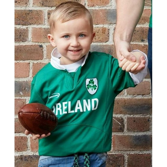 Lansdowne Kids Green Performance Rugby Shirt Ireland T-Shirt Short Sleeved Apparel for Kids