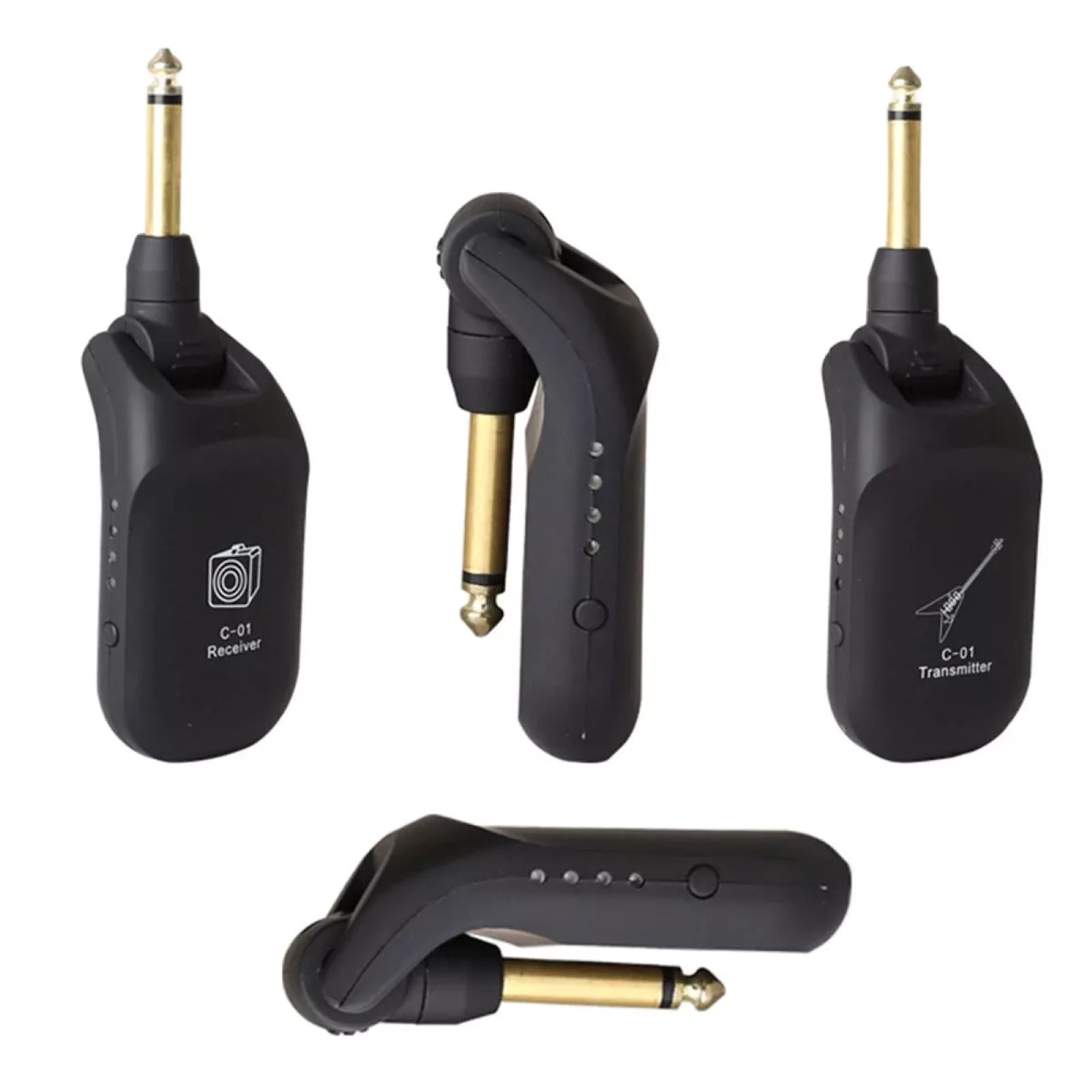 ARCADORA C01 Wireless Guitar System for Electric Instruments with 30m Range and 4ms Delay, Black