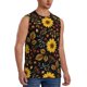 thumbnail image 2 of Fotbe Fall Sunflowers Leaves Men's Camiseta sin Mangas Estampada para Hombres, Playera Casual para Gimnasio, Entrenamiento, Playa-XX-Large, 2 of 7