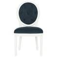 thumbnail image 2 of SAFAVIEH Holloway Tufted Oval Side Chair Set of 2 Navy, 2 of 12