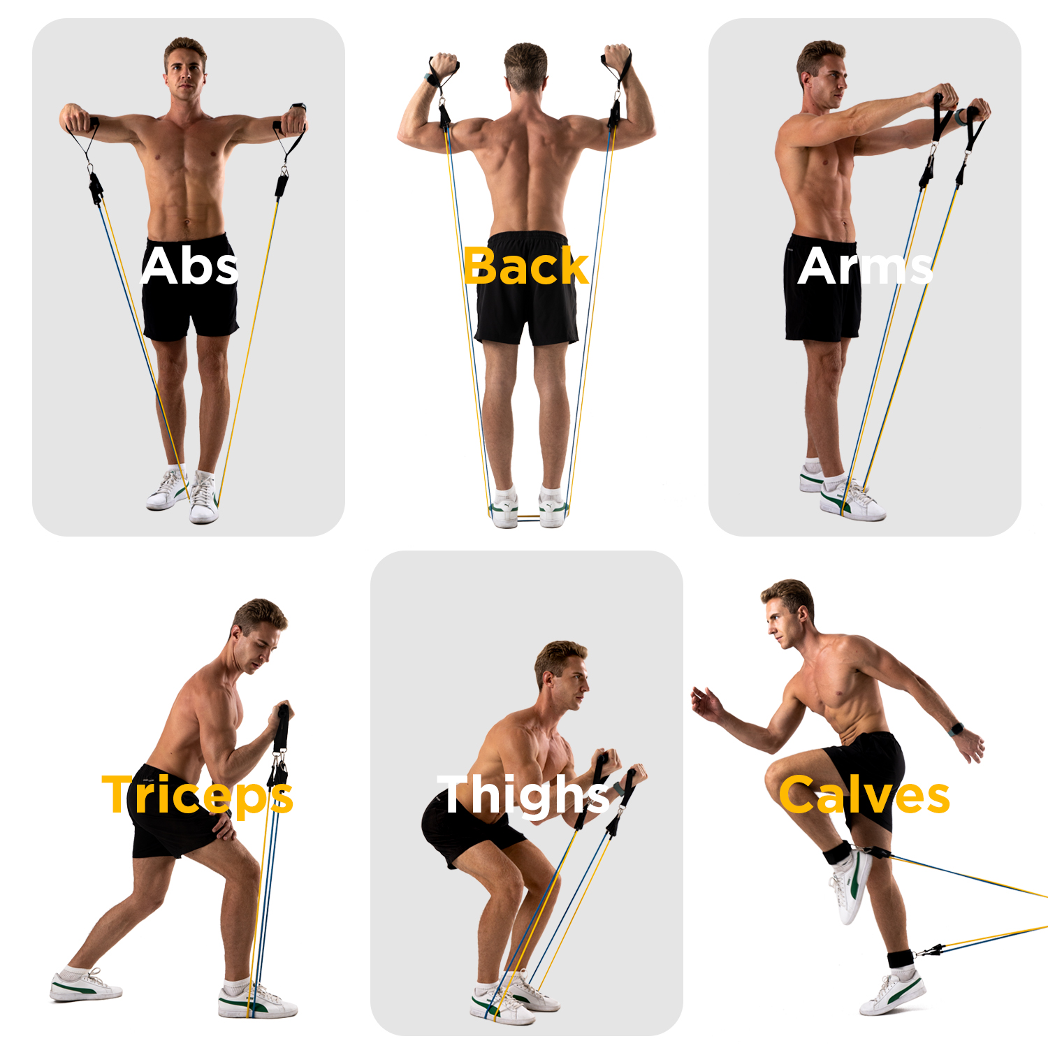COWIN Resistance Bands Exercise Set Up to 150 lb photo 3