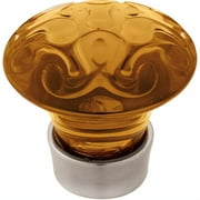 Water Colours Acrylic Scroll Knob Amber 1-1/2" P31219C-AMB-C