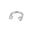 thumbnail image 4 of QIQUWOHUL Stainless Double Zircon U Shaped Nose Ring Set Piercing Jewelry Multi Color Zircon Nose Jewelry, 4 of 5