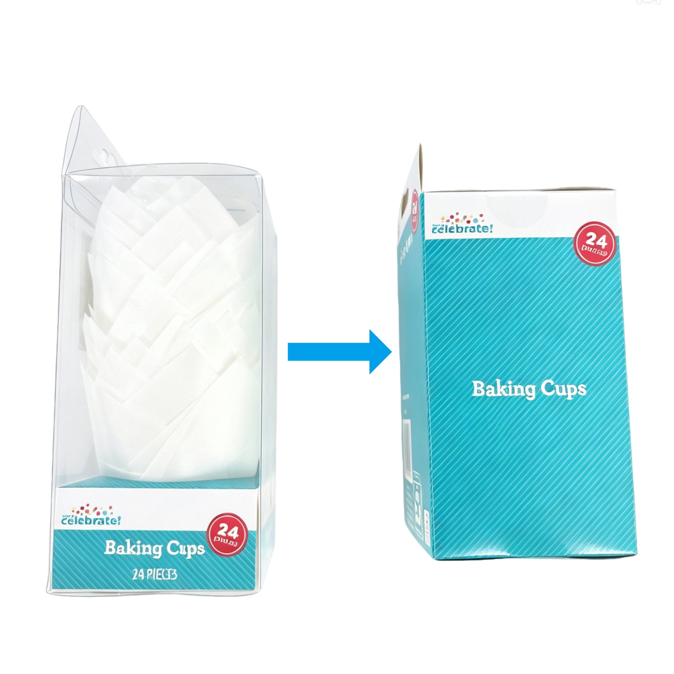 White Tulip Baking Cups, 24 Count, by Way To Celebrate