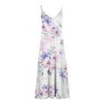 thumbnail image 4 of Nmnitkp Womens Plus Size Dress Summer Casual Bohemian Maxi Dress V-Neck Sleeveless Flowy Boho Floral Beach Long Dress with Pockets S-5XL, 4 of 5
