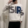 thumbnail image 2 of Sudadera de cuello redondo para hombre, sudadera con capucha blanca gráfica sin capucha negra para hombre, jersey de cuello redondo de algodón, top barato de alta calidad Emo, 2 of 5