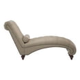 thumbnail image 4 of Amey 69 Inch Modern Chaise, Foam Padded, Nailed and Button Tufted, Brown- Saltoro Sherpi, 4 of 6