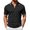 A-Black1360, variant on Bibifish Mens Polo Shirts Short Sleeve Quarter Zip Golf Shirts Textured Classic Fit Daily Wear Tops
