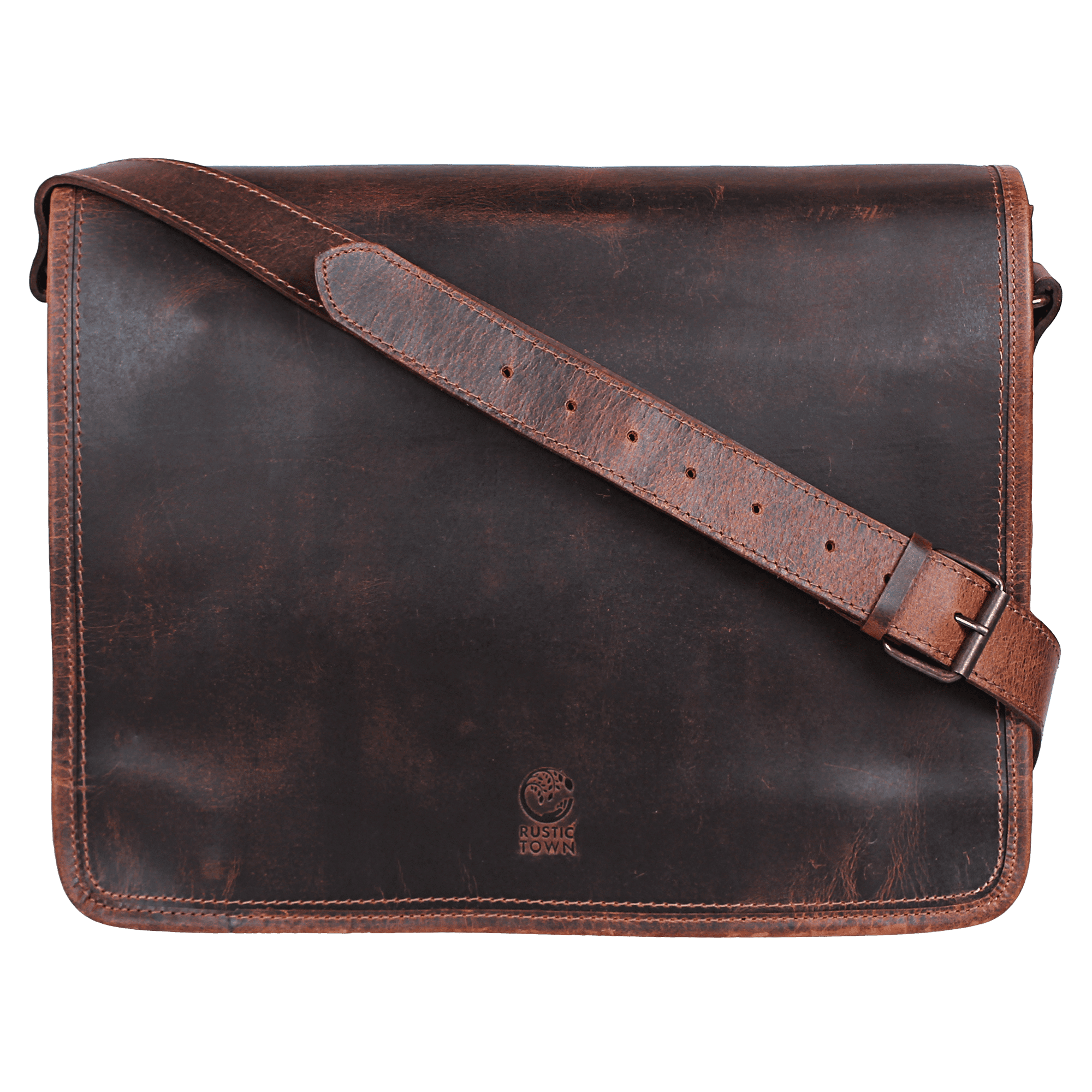 rustic town messenger bag