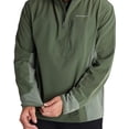 thumbnail image 3 of Banded Rapid Colorblock 1/4 Zip PULLOVER Forrest in size Large, 3 of 7
