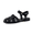 Black, variant on Cushionaire Benny Closed Toe Fisherman Womens Sandals - Flat Dressy Comfortable Sandals for Women with Adjustbale Ankle Strap