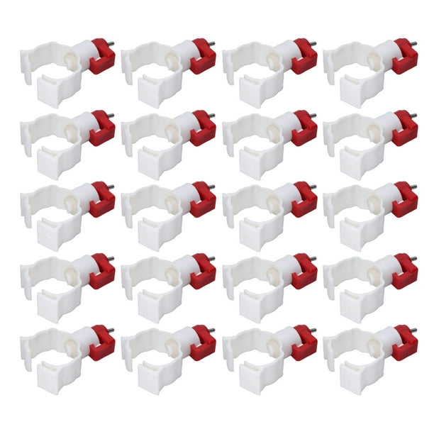 Head 20 Piezas Bebedero Para Pollos, Tetinas Multiusos Para Pollo, Alimentador De Tetina Para Aves De Corral, Pollo, Pato Y Pájaro