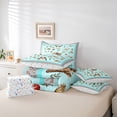 thumbnail image 6 of Homewish Teenagers Adults Animal Dragonfly Moth Ladybug Twin Bedding Sets 7-Piece,Botanical Mushroom Bedding Comforter Set Microfiber,Chic Floral Flowers Breathable Sheet Sets, 6 of 8