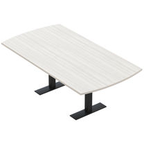 6 Person Arc Rectangle Meeting Room Table 7Ft Data And Electric Module