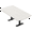 Classic White w/Matte Black Base no Electric, variant on 6 Person Arc Rectangle Meeting Room Table 7Ft Data And Electric Module