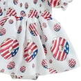 thumbnail image 7 of Coerni My First 4th of July Baby Girl Romper Dress New Born American Flag Jumpsuit Bodysuit with Headband Summer Clothes, 7 of 7