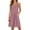 Wine, variant on XuJwPNcy Womens Summer Dresses Sleeveless Striped Knee Length Dress with Pockets V Neck Comfortable Soft Dresses for Women