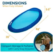 SwimWays Spring Float Original Inflatable Pool Lounge Chair with Headrest, Pool Float for Adults