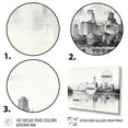 thumbnail image 3 of Designart "Cityscape Sketch Hong City painting II" Hong Kong Floater Framed Canvas Art Print, 3 of 7