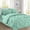 Mint Green, variant on Elegant Comfort 8-Piece Pinch Pleated Comforter Set - All Season Bed in a Bag, Includes Smart Sheet Set, Bed Skirt, Comforter, Pillowcases & Shams, Full/Queen, Mint Green
