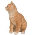 thumbnail image 2 of Pacific Giftware Realistic Looking Orange Tabby Cat Kitten Collectible Figurine Amazing Detail Glass Eyes Hand Painted Resin 12 inch Figurine Perfect for Cat Lover Collectible, 2 of 4