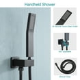 thumbnail image 6 of Kichae 12" Square Rain Shower Head Rain Mixer Shower Combo Set, 6 of 9