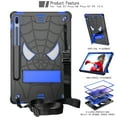 thumbnail image 2 of Decase Tablet Shell for Samsung Galaxy Tab S9 Plus 12.4 Inch Model (X810/X816/X818) Shockproof Kid Case with Stand & Strap - Black+Blue, 2 of 6