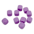 thumbnail image 4 of Juego de dados en blanco divertidos de 30 piezas, rompecabezas DIY de esquina redonda, dados de 6 caras para juegos de mesa, aprendizaje de matemáticas, color morado, 4 of 5