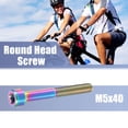 thumbnail image 2 of Unique Bargains Multicolor Universal M5x40 Bicycle Seatpost Screw Seat Tube Round Head Screw Bike Bicycle Accessory, 2 of 6
