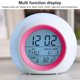 thumbnail image 4 of Reloj despertador para niños LED digital colorido recordatorio de tiempo de luz nocturna con visualización de temperatura de fecha, rosa rojo Inevent EL000923-03B, 4 of 7