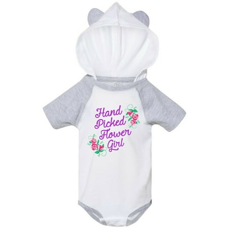 

Inktastic Handpicked Flower Girl For Wedding Gift Baby Girl Bodysuit