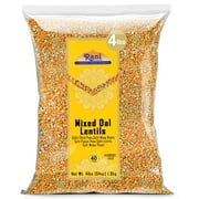 Rani Mixed Dal (Chana Dal, Moong Dal, Toor Dal, Masoor Dal, Urad Dal) 64oz (4lbs) 1.81kg Bulk ~ All Natural | Gluten Friendly | NON-GMO | Kosher | Vegan | Indian Origin